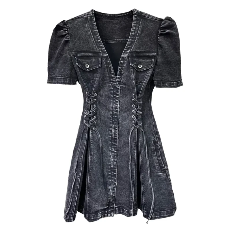 Black Denim Dress
