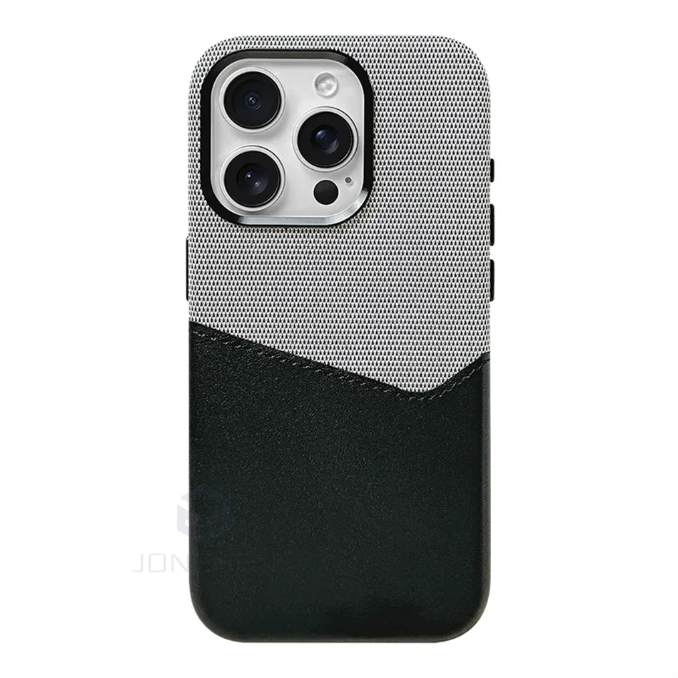 Color: Beige, Material: Plastic - For Magsafe Card Holder Leather Case For iPhone 16 15 13 12 17 Pro Max 14 Plus Pocket Wireless Charge Alloy Lens Magnetic Cover