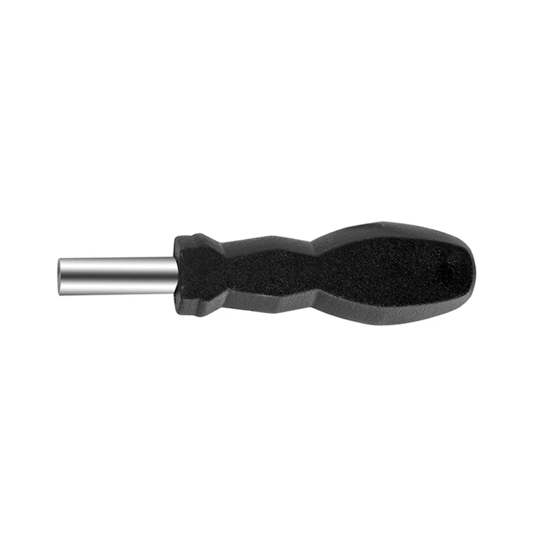 Color: Black - 1/4 (6.35mm) Ratchet Screwdriver Bit Holder Handle Multifunctional Magnetic Bit Driver for Slotted Hex Torx Phillips Bit