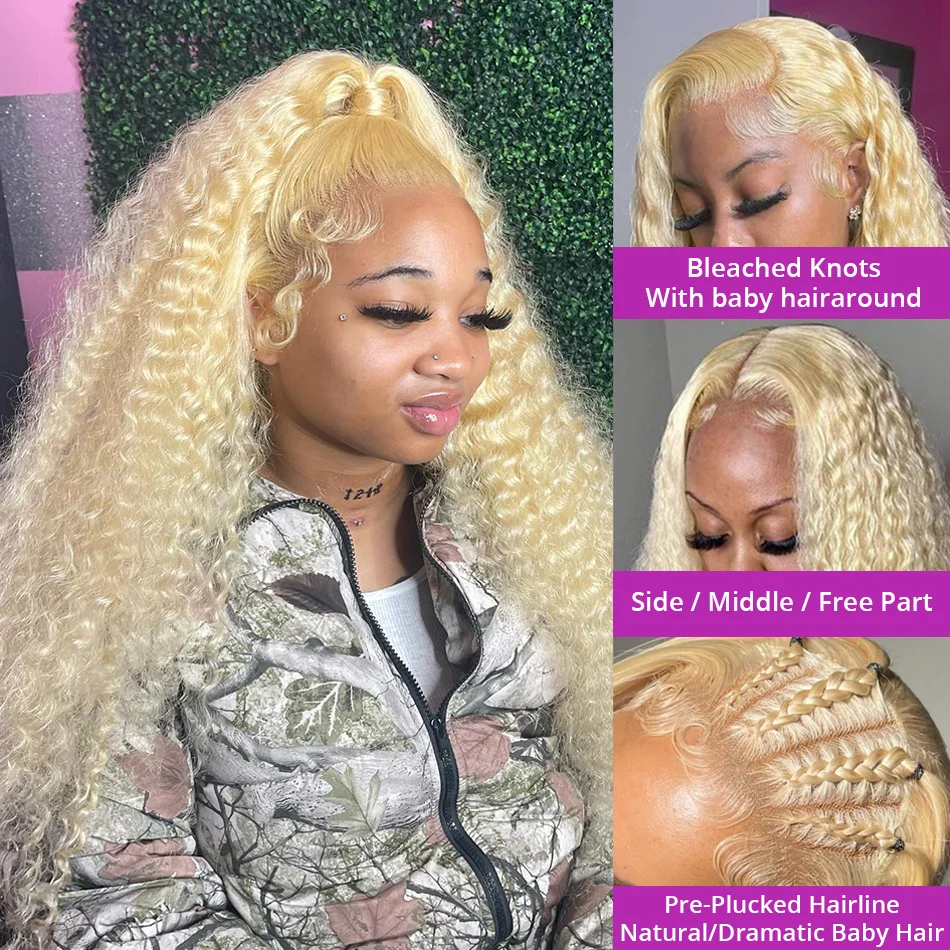 Color: 4/27HL, Stretched Length: 32inches, Density: 180%, Ships From: CHINA - 613 Hd Lace Frontal Wig 13X6 Blonde Lace Front Wig Human Hair 13X4 Curly Lace Front Human Hair Wig Hd Lace Wig 13X6 Human Hair
