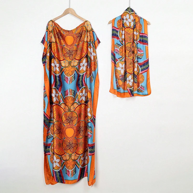 Color: Blue, Size: One Size, Ships From: CHINA - Middle Eastern Women And Clothing, Muslim Robe, Malay Indonesian Dress Printed Sleeveless Elegant Robe