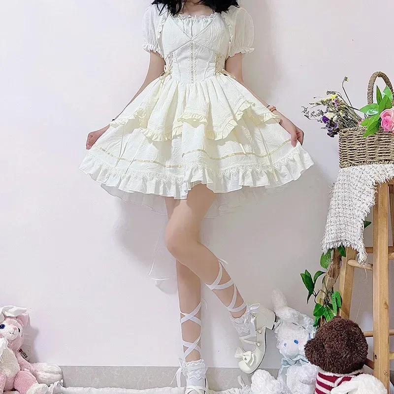 Color: black, Size: S - Japanese Harajuku Gothic Sling Dress for Girl, Black Purple Bow Bandage Stitching, Lolita Temperament, Kawaii Sweet Fashion, New