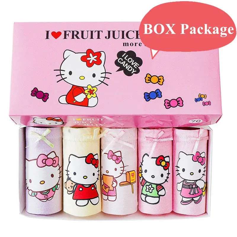 Color: Red, Kid Size: 5 - 5 Pack Girls Cotton Briefs With Exquisite Box, Queen Elsa Kids Soft Girls Panties, Princess Cartoon Children's Underpants 2-14T