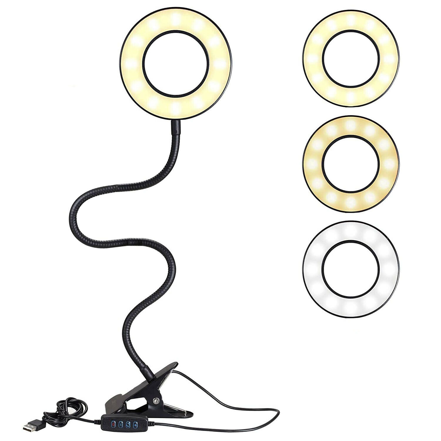 FlexiGlow Clip-On LED Desk Lamp