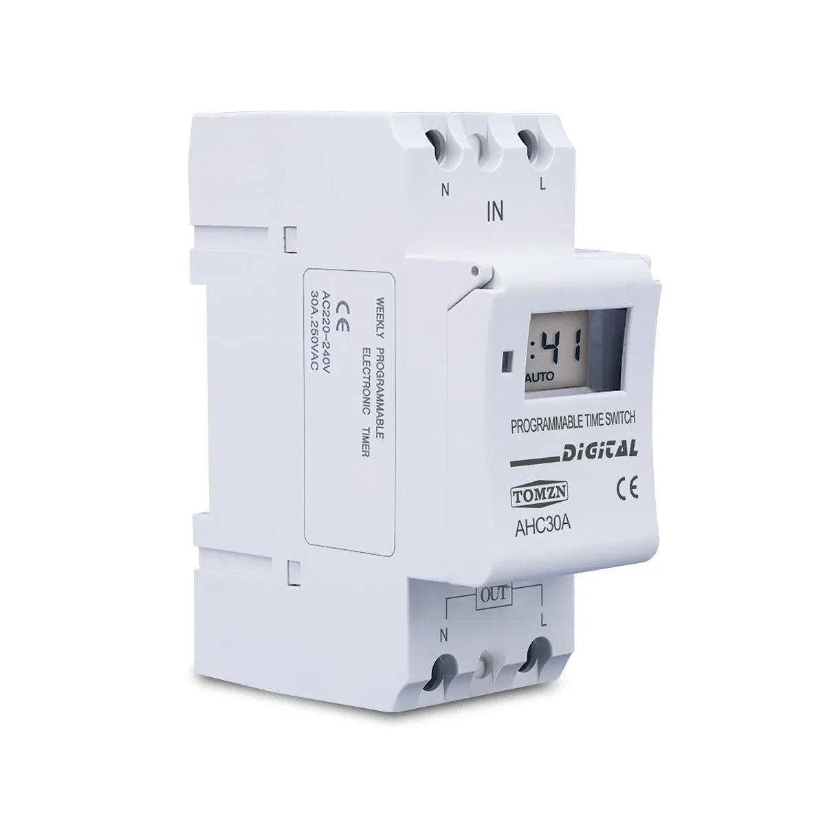 Size: Largest, Current Range: Current Range 1 - New type Din Rail 2 wire Weekly 7 Days Programmable Digital TIME SWITCH Relay Timer Control AC 220V 230V 12V 24V 48V 16A
