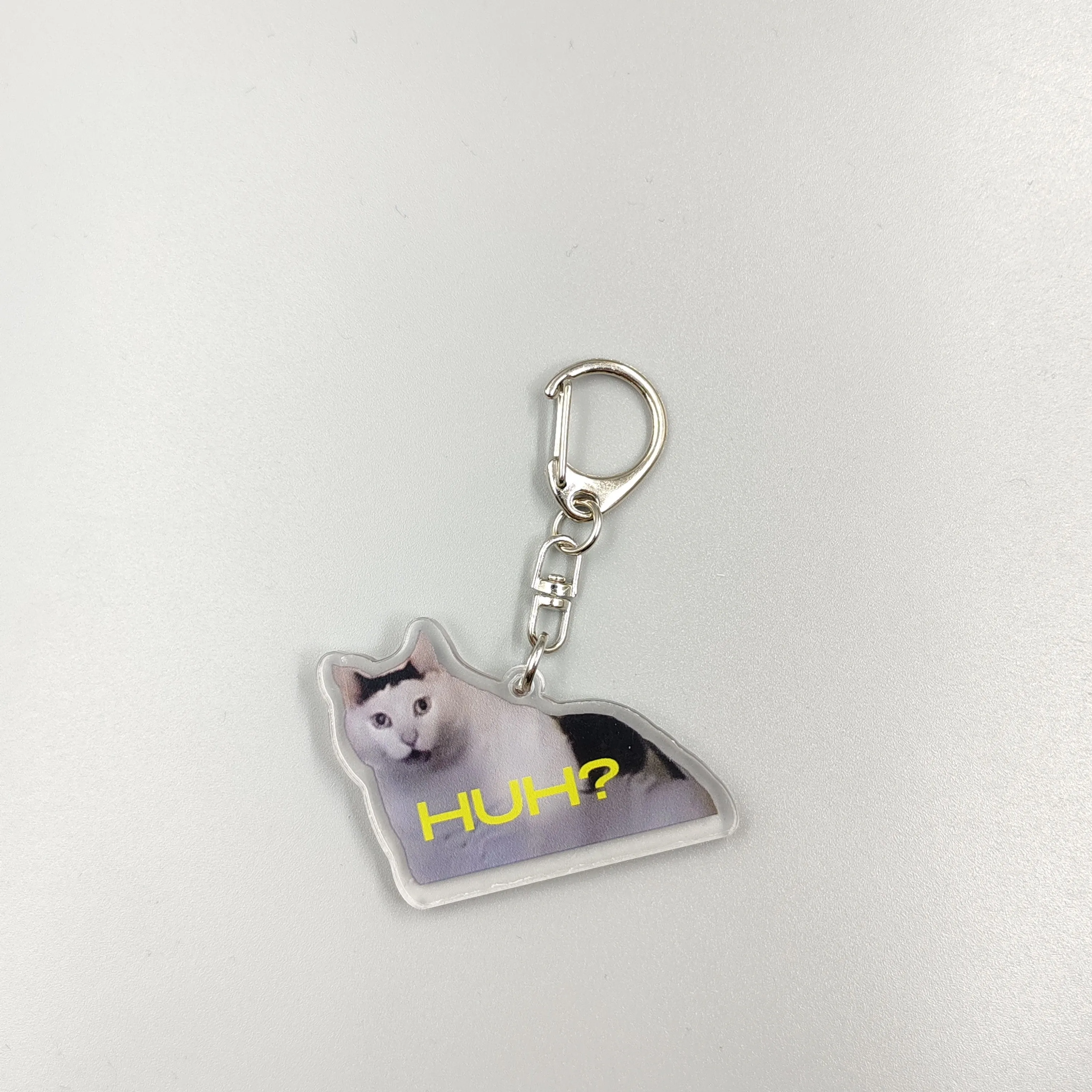 Color: Pink, Size: 6 cm - Viral Video Memes Series Of Keychains -huh Cat Confused Shocked Cat,cat Crunching, Also Known As crunchy Cat, cat Crunching, c