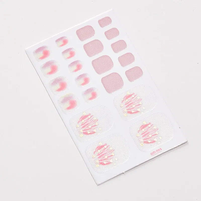 Color: Skin Color - 22 Tips/Sheet Nail Tape Loveliness Nail Art Stickers Designed  Nailart Sticker Nail Strips Designer Nail Decals Nailart Shiny