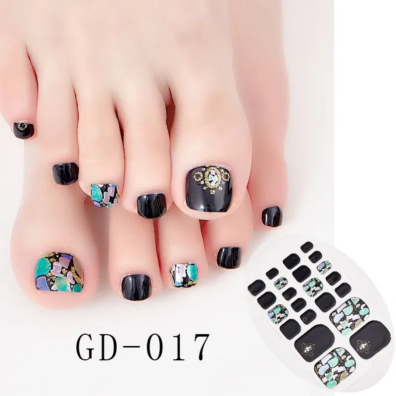 Color: Skin Color - 22 Tips/Sheet Nail Tape Loveliness Nail Art Stickers Designed  Nailart Sticker Nail Strips Designer Nail Decals Nailart Shiny