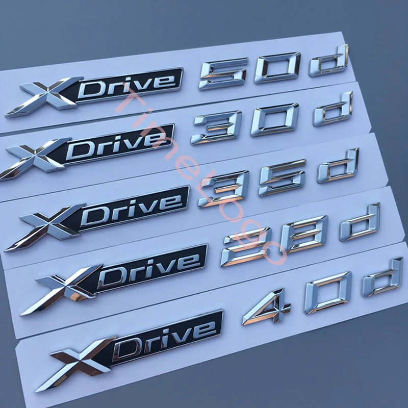 Color: army green, Style: Style34 - 1PC XDrive 18d 20d 28d 30d 35d 40d 48d 50d for X1 X3 X4 X5 X6 X7 Car Fender Emblem Badge Trunk Sticker