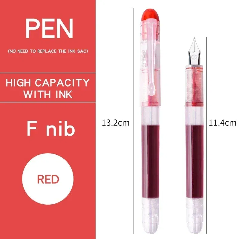 Color: plum - 0.5mm F /0.38mm EF Extra Fine Nib Disposable  Classic Fountain Pens For Writing  For Student Office Painting & Creative Projects
