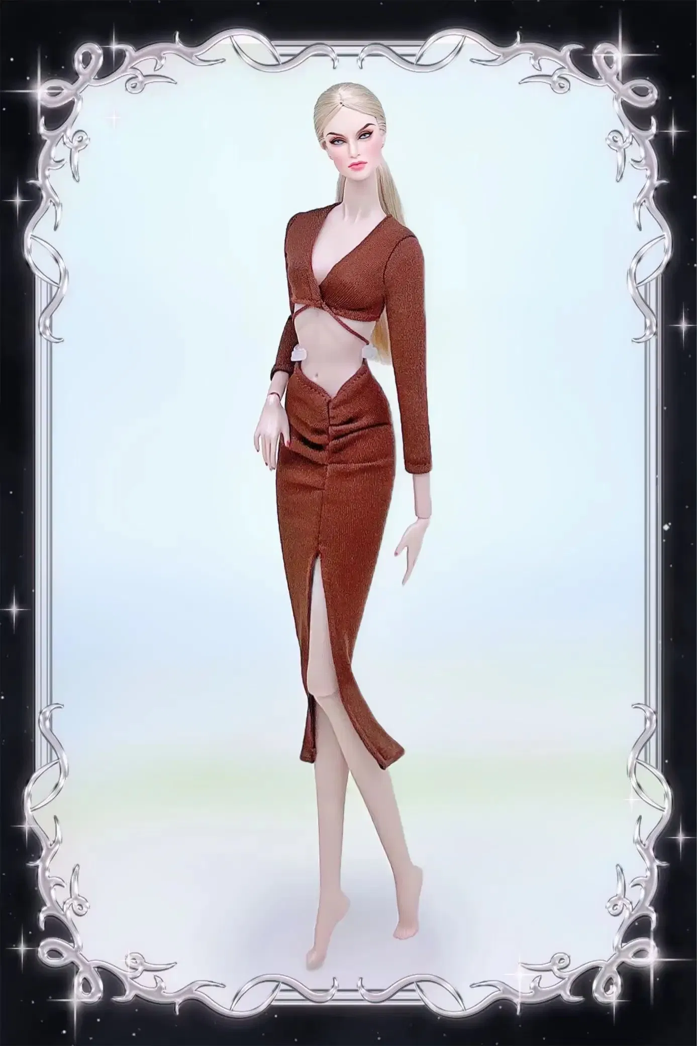 Color: light green - for clothes pink for 30cm doll