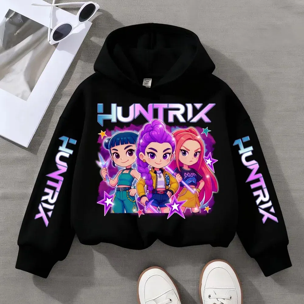 Color: Orange, Kid Size: 5 - Witch Hunter Group Zoey Cosplay Costume Girls Womens Halloween Party Costumes Demon Hunter Idol Girl Group Colours Casual Hoodie
