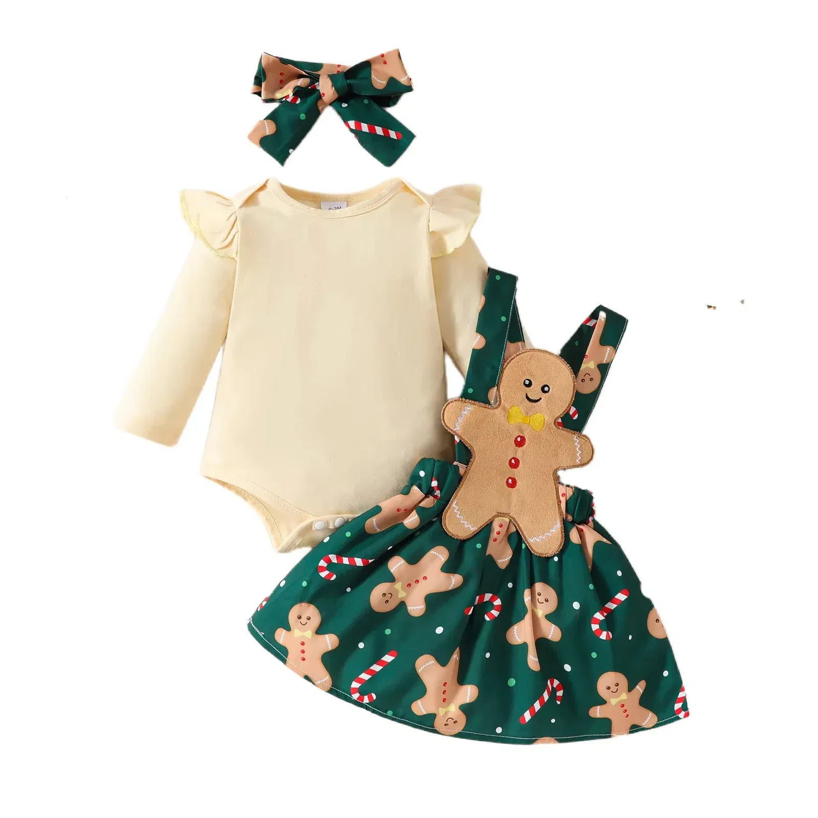 Color: LIGHT BLUE, Kid Size: 5t - Baby Girls Clothes New Year Set 0-3Y Long Sleeve Big Bow Top Irregular Skirt and Beret 3Pcs Toddler Christmas Clothes