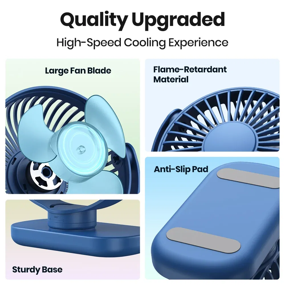 Color: Red, Ships From: CHINA - TOPK USB Small Desk Mini Portable Fan 3 Speeds Quiet Desktop Fan 360?° Rotatable Adjustment Table Fan for Home Office Bedroom