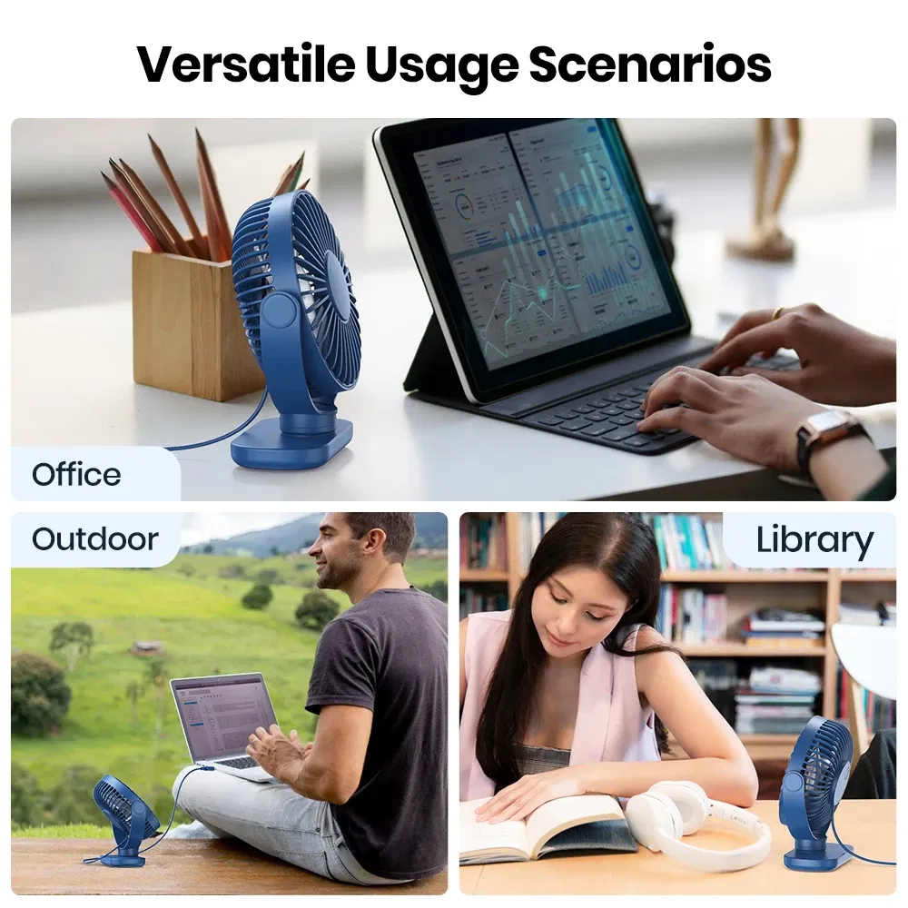 Color: Red, Ships From: CHINA - TOPK USB Small Desk Mini Portable Fan 3 Speeds Quiet Desktop Fan 360?° Rotatable Adjustment Table Fan for Home Office Bedroom