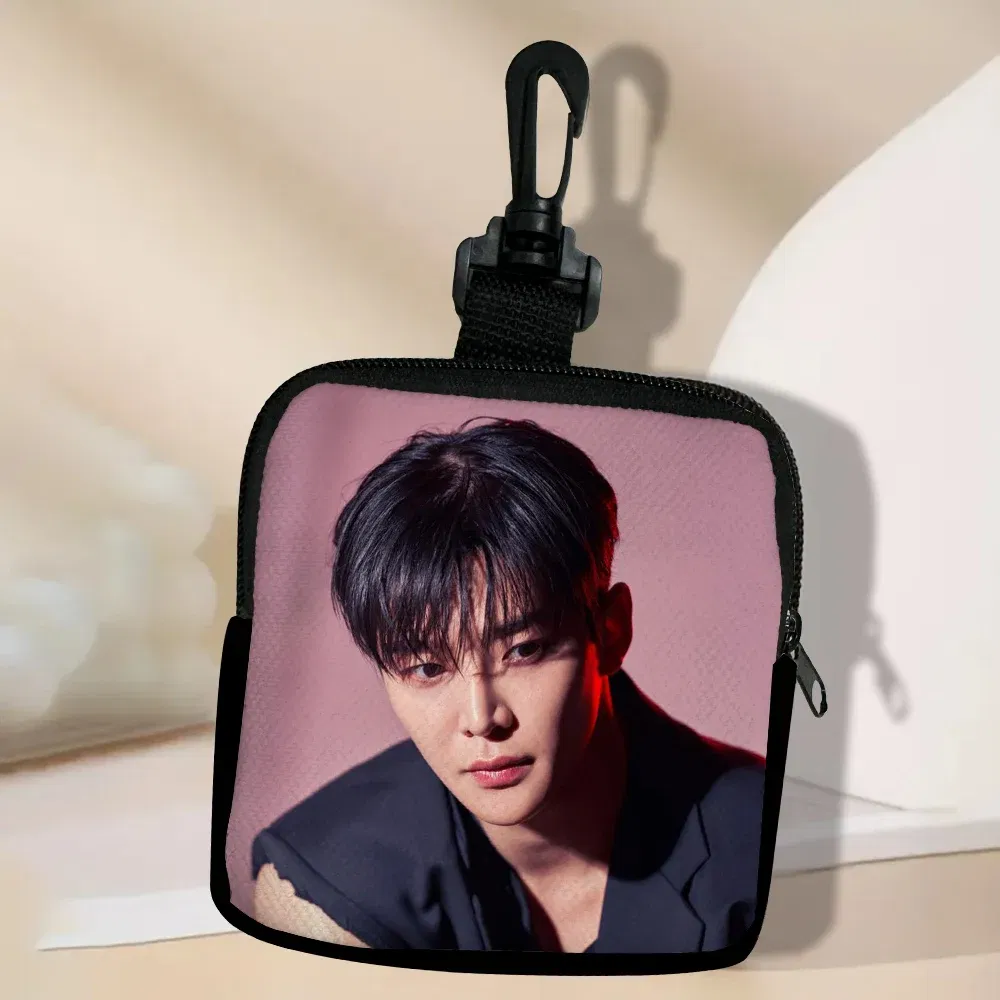 Color: Gold - SF9 Rowoon Zipper Coin Purse Women's Simple Handbag Card Package Coin Bag  Purse Key Earphone Pouch 3.3