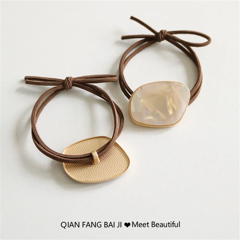 Color: Lavender - Fashion Simple Elastic Hair Band Women Temperament Scrunchies Hair Ties Ponytail Holder Gum Headwear Girls Hair Accessories