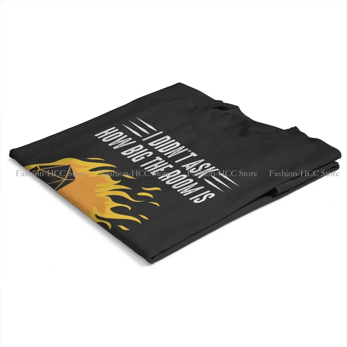 Color: black, Size: XL - I Cast Fireball Wizard Sorcerer DM Gift TTRPG Newest Polyester TShirts DND Game Female Graphic Streetwear T Shirt Round Neck