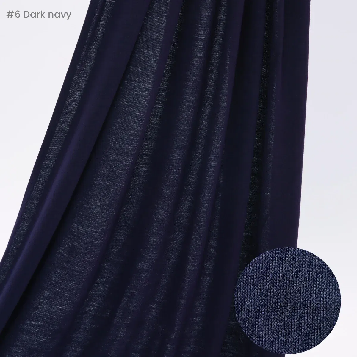 Color: Navy Blue - Premium Instant Jersey Hijab Scarf Solid Muslim Long Scarves Turban Shawl Elastic Cotton Arab Headscarf Head Wraps Saudi Hijabs