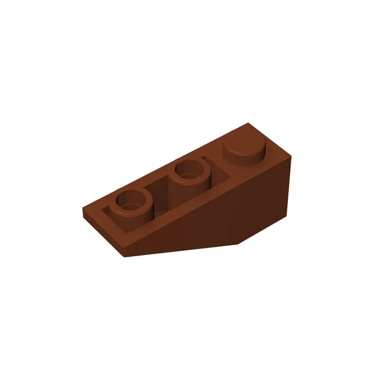 Color: Chocolate - Gobricks GDS-596 Slope, Inverted 33 3 x 1 compatiblewith lego 4287 pieces of children's toys Assembles Building Blocks Technical