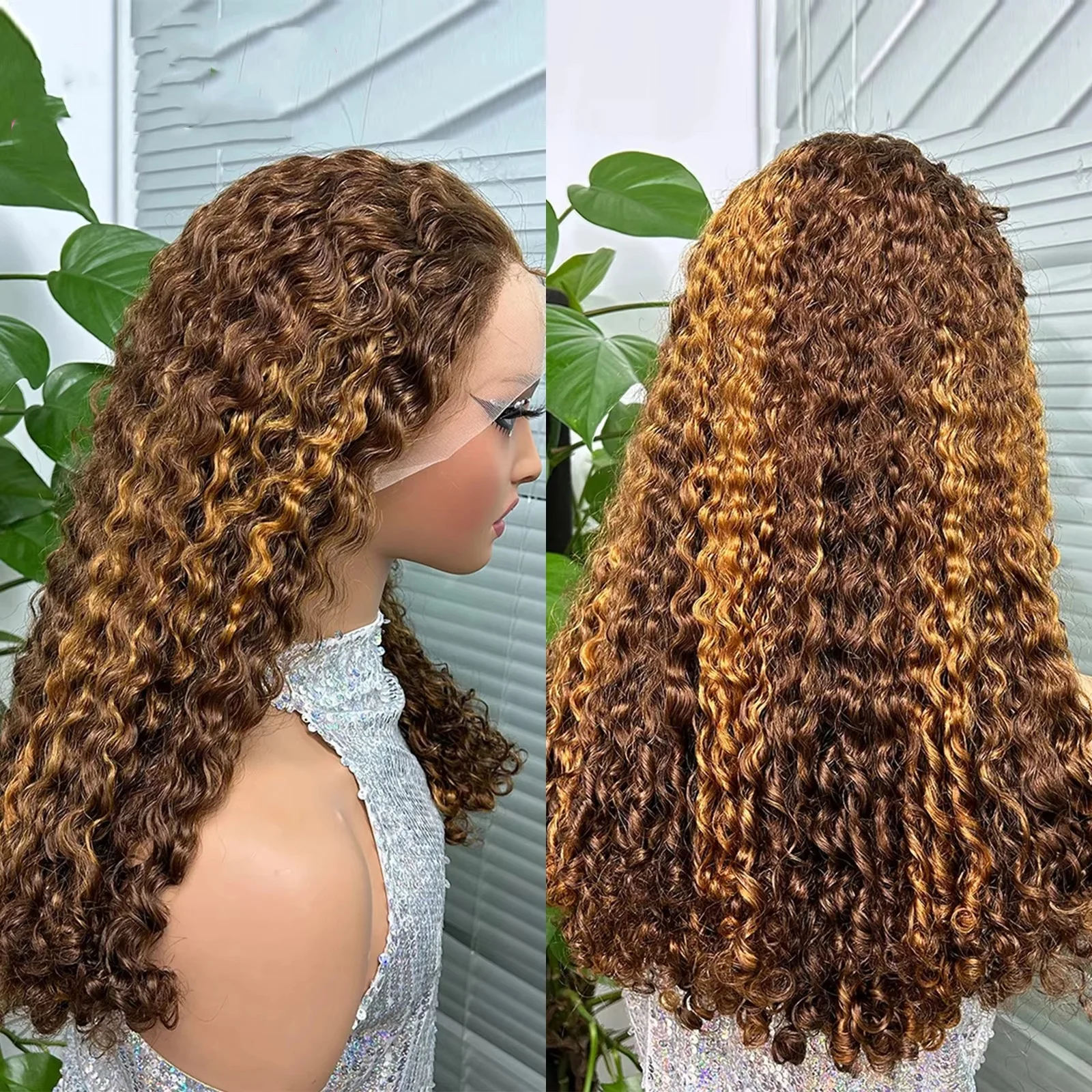 Color: T1B/613, Ships From: CHINA, Stretched Length: 14inches, Density: 300%, Lace Size: 13x4 - 300% Density 12A Double Drawn 13x4 Lace Front Bouncy Curly Human Hair Wigs Natural Burmese Curly Remy Hair Wigs for Black Women