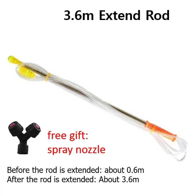Color: WHITE, Ships From: CHINA - Retractable 2.6/3.6/4.2m Spraying Rod for Pesticide Sprayer / Outdoor Agricultural Farming Garden Tools Watering