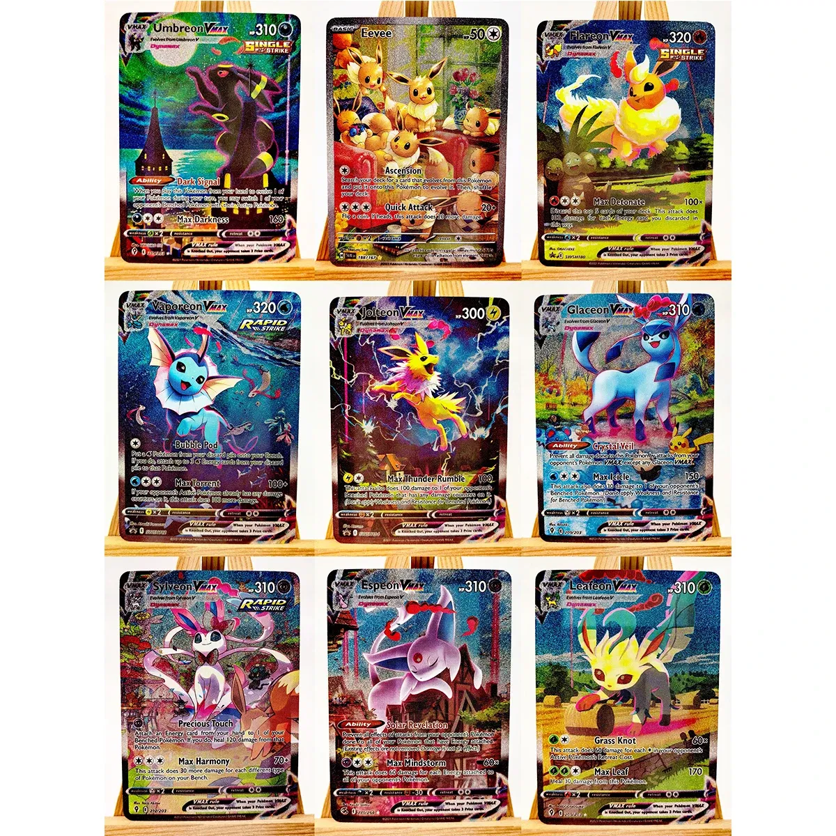 Color: Gold - Umbreon Eevee Sylveon Leafeon Glaceon Toys Hobbies Hobby Collectibles Game Collection Anime Cards