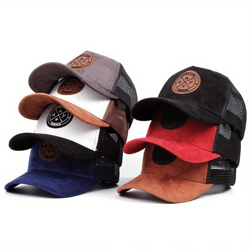 Color: Camouflage, Size: Adjustable - Hot Sale Unisex Cap ENJOY LIFE Letter Patch Baseball Caps Men Women Trucker Hat
