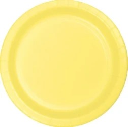 Mimosa Yellow Lunch Plates Paper 18cm - Pack of 24
