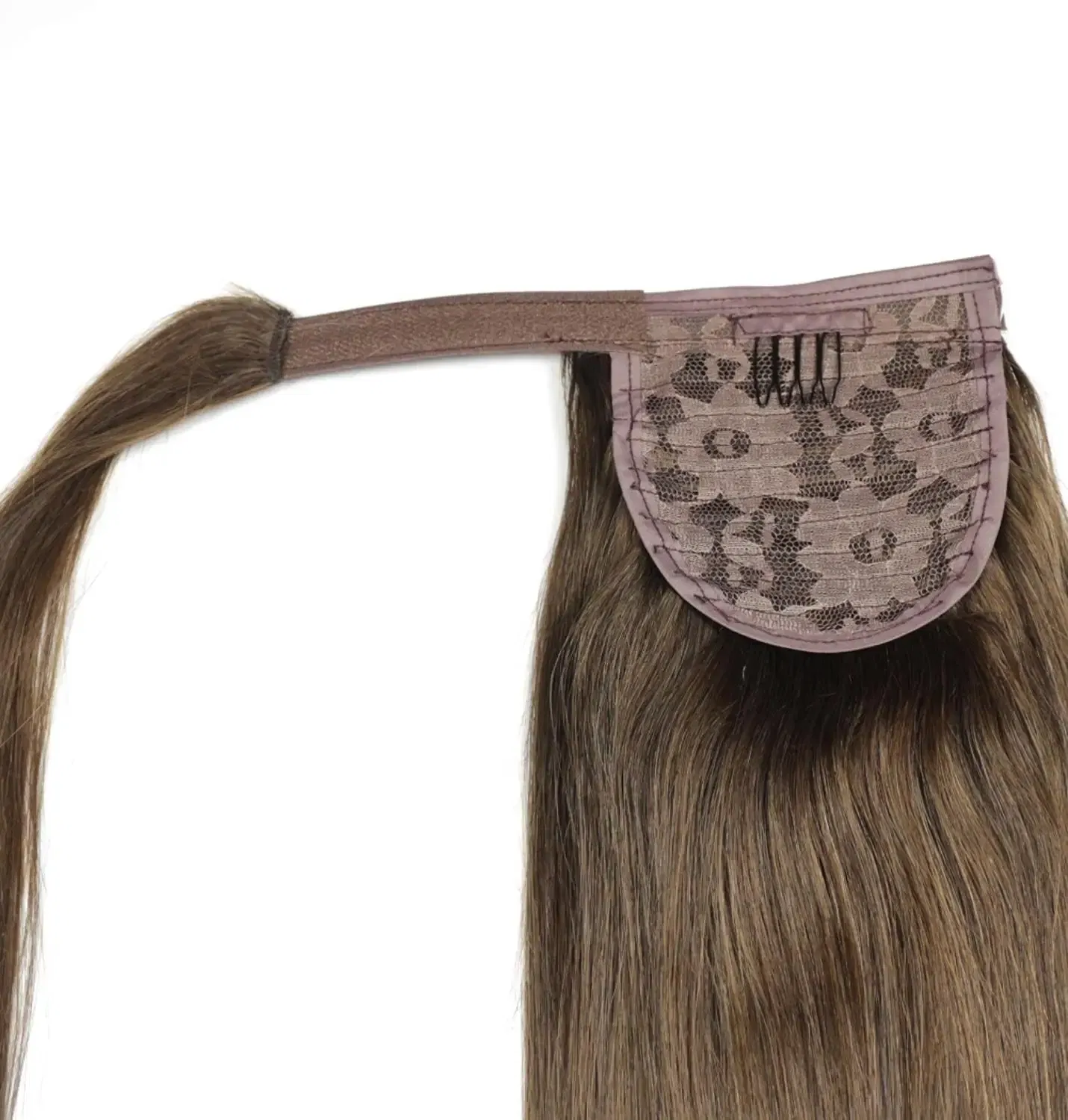 Color: #613, Life Span: 6 Months With Proper Care, Stretched Length: 18inches, Longest Hair Proportion: 35%-45% - ZZHAIR 100% Human Hair Extensions 16"-28" Machine Made Remy Magic Wrap Around Ponytail 60g-120g Clip In Horsetail Stragiht