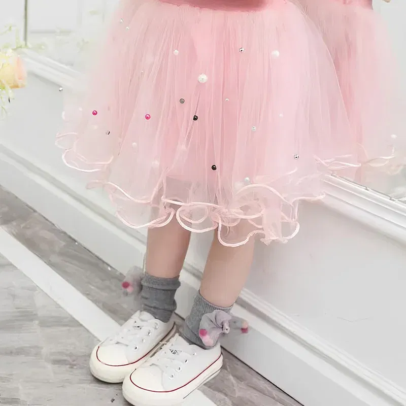 Color: Blue, Kid Size: 5 - 2pcs Lilo Stitch Summer Girls Outfits Cartoon T-shirt and Tutu Skirt Princess Clothes Suit Children Birthday Clothing Sets