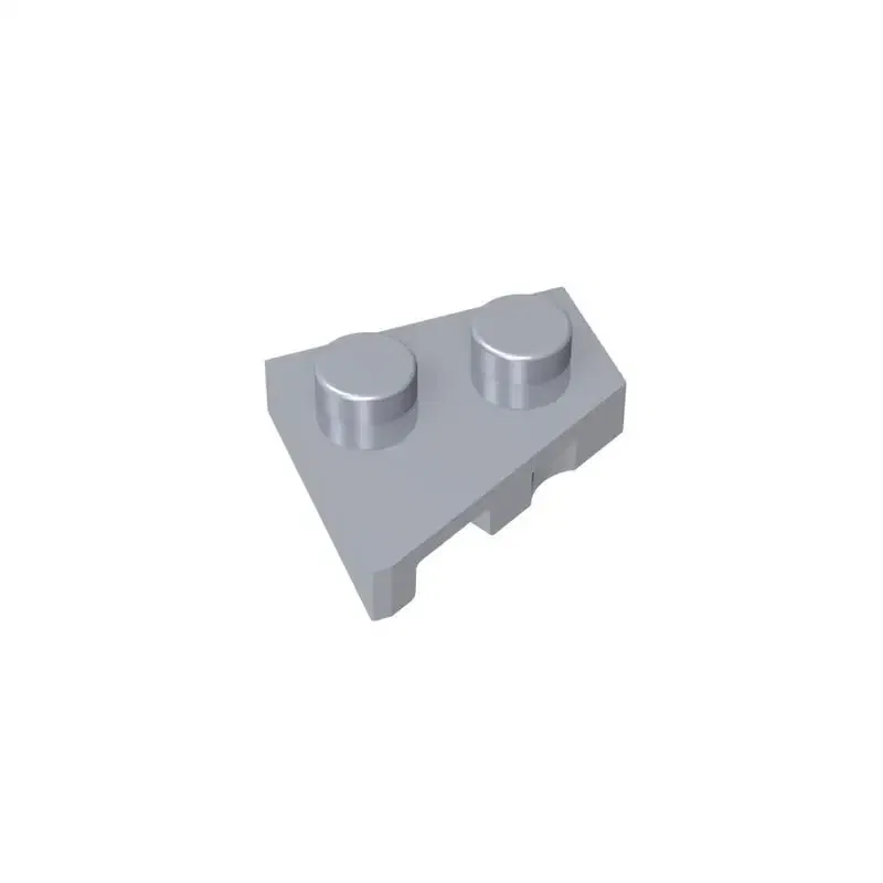 Color: Dark Grey - Gobricks 10PCS Parts Wedge, Plate 2 x 2 Left Compatible with 24307 pieces of children's toys Building Blocks Educatonal  Techni