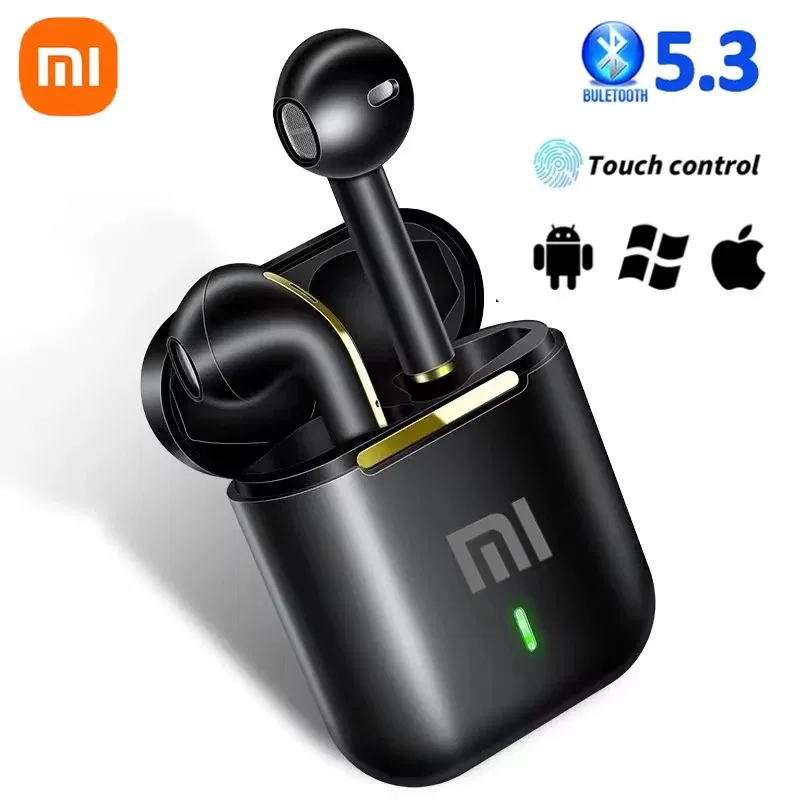 Color: green - Xiaomi J18 Wireless Bluetooth Headphones in-ear HiFI Stereo with Mic Bluetooth Touch Waterproof Noise Cancelling Multi-Earphones