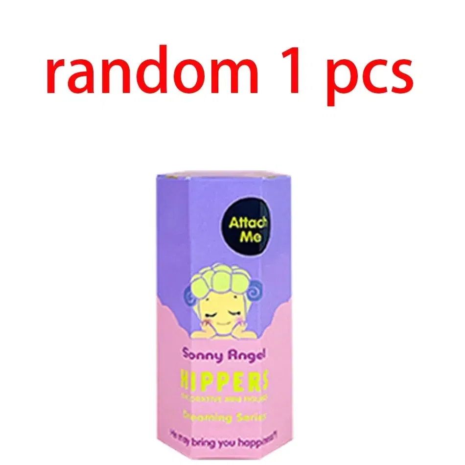 Color: GRAY - Mini Figures Ornaments Dolls Fans Children Christmas Birthday Gift Anime S Angel Cute Dreaming Sitting posture Series Blind Box