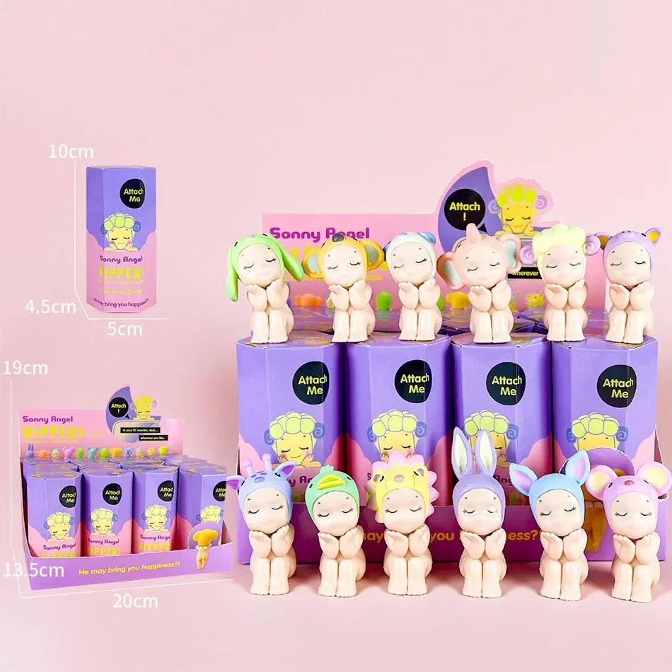 Color: GRAY - Mini Figures Ornaments Dolls Fans Children Christmas Birthday Gift Anime S Angel Cute Dreaming Sitting posture Series Blind Box