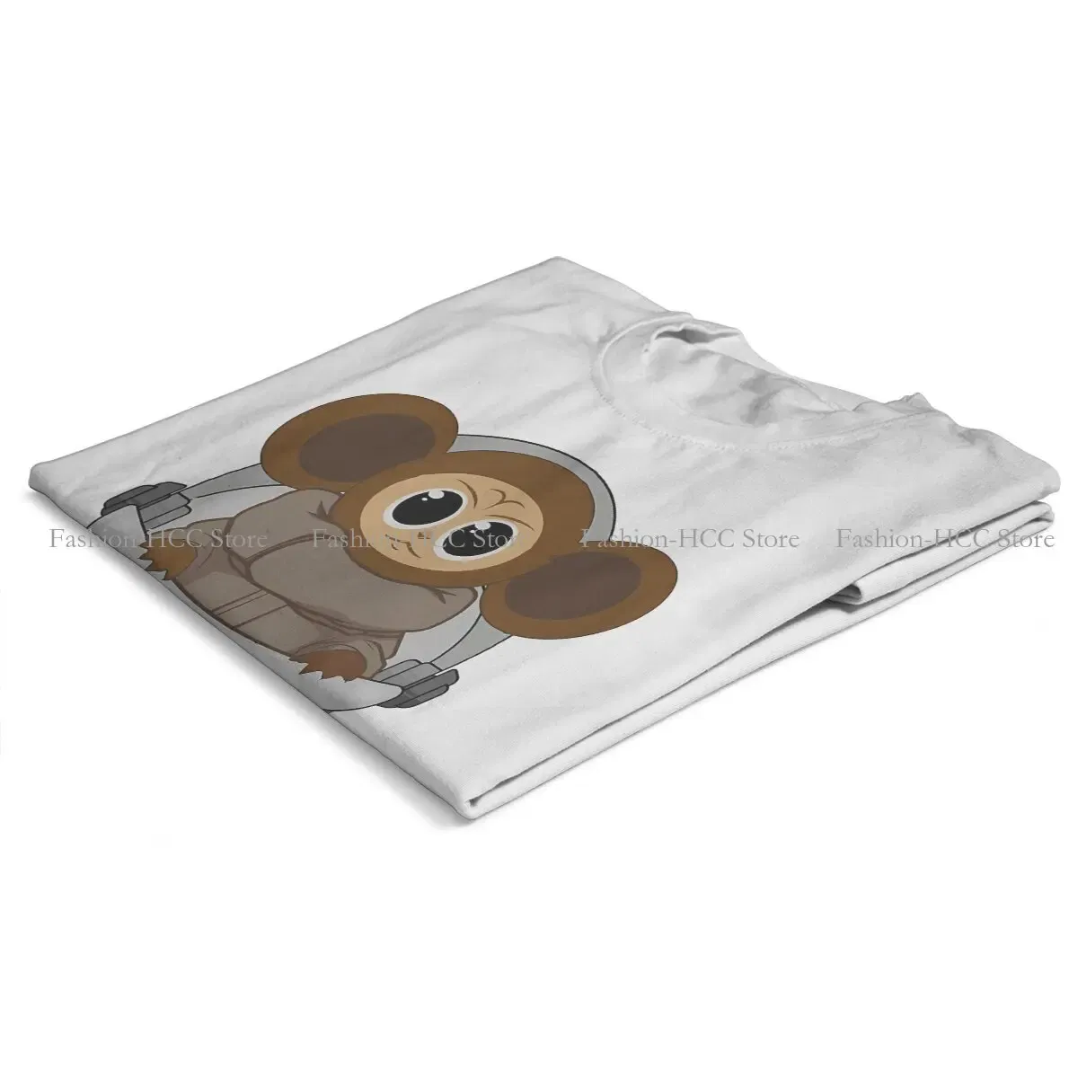 Color: black, Size: XXL - Baby Newest Polyester TShirts Cheburashka Che Burashka Gena Russian Cartoon Female Style Streetwear T Shirt O Neck