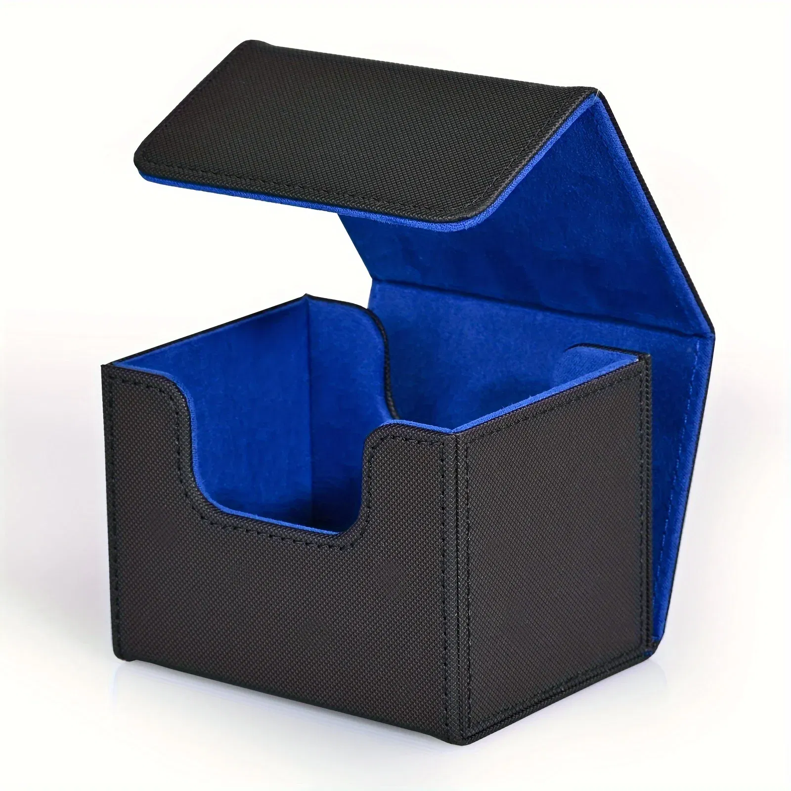 Color: Pink - Card Deck Box , Card Storage Box Fits 100 single  Sleeved Cards, PU Leather Strong Magnet Card Deck Case for TCG Cards