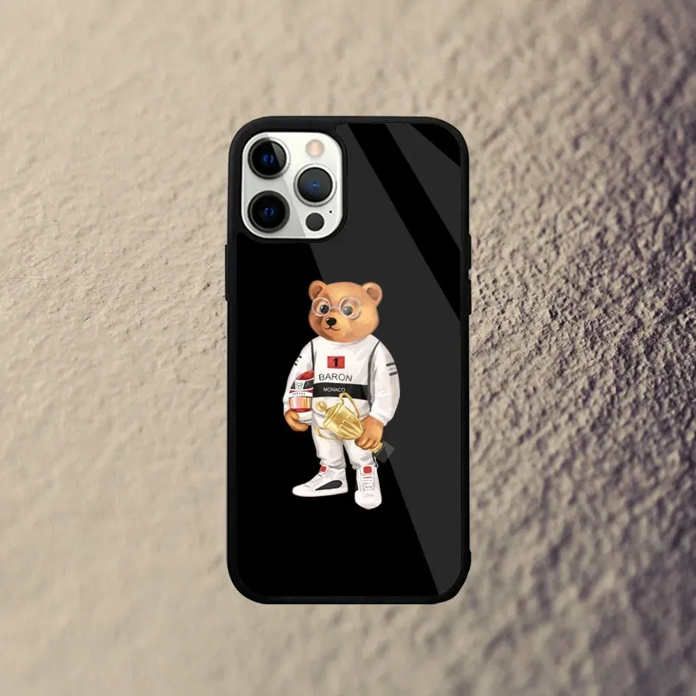 Color: Clear, Material: EVA - Baron F-Filou Bear Fashion Phone Case For iPhone 15,14,13,12,11,Plus,Pro,Max Mini Magsafe Magnetic Wireless Charging