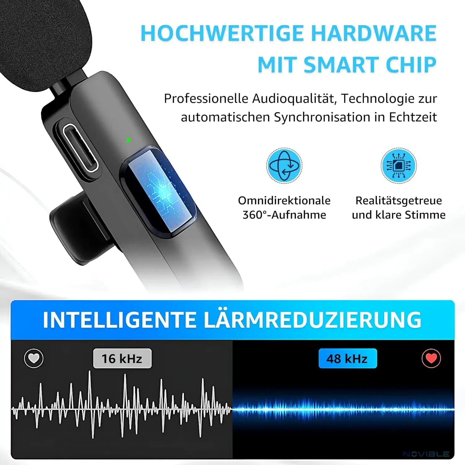 Color: Khaki - Wireless Lavalier Microphone for iPhone Android Handy Microphone Plug Play Wireless Microphone for Interview YouTube TikTok