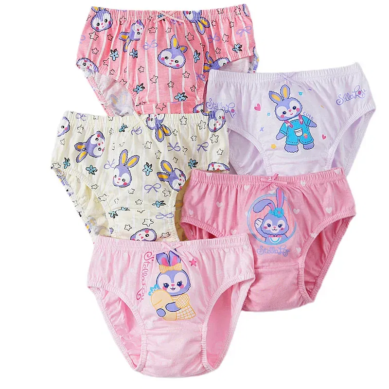 Color: Ivory, Kid Size: 3T - 5 Pack Girls Cotton Briefs With Exquisite Box, Queen Elsa Kids Soft Girls Panties, Princess Cartoon Children's Underpants 2-14T