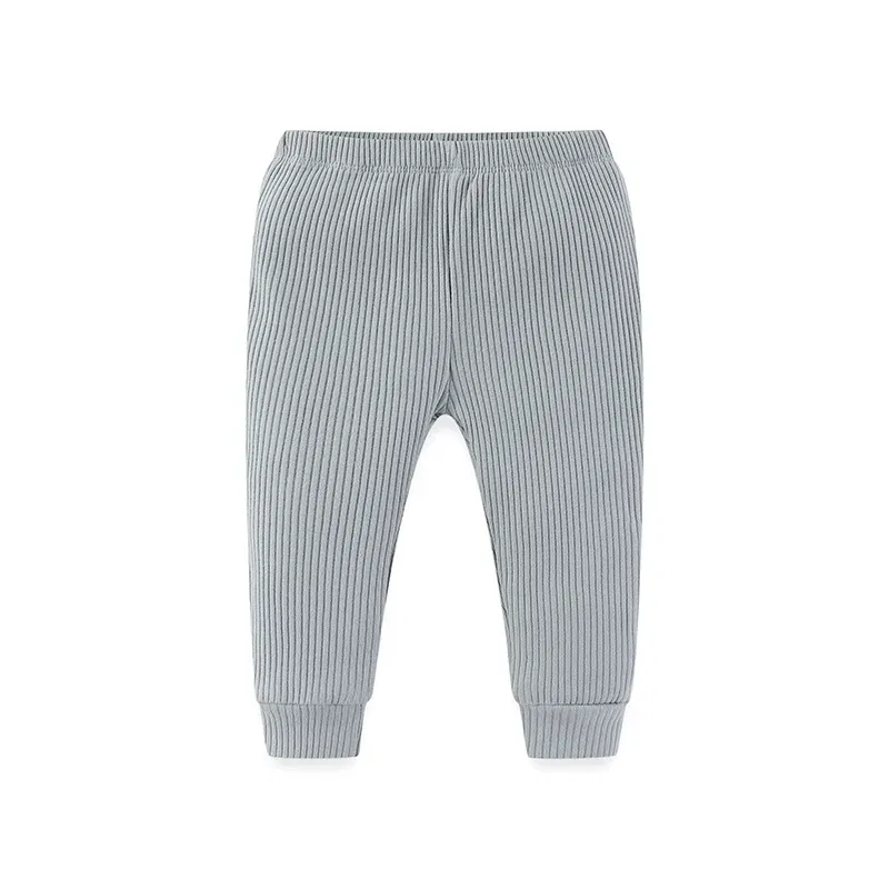 Color: Blue, Kid Size: 3M - Kiddiezoom 1 Pcs/Lot Fashion Unisex Solid Baby Boy Girl Pants 0-24Months Cotton Ribbed Soft Newborn Leggings