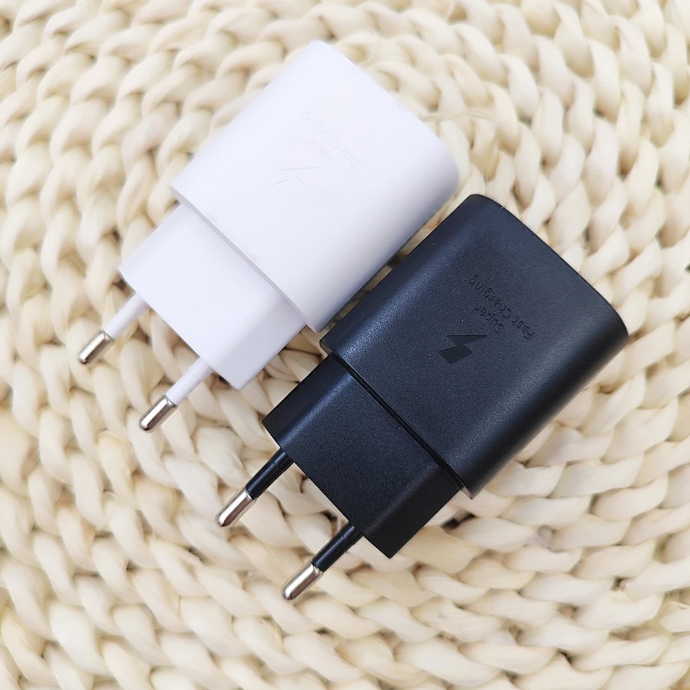 Plug Type: EU - Samsung W25 Flip 5G 25W Super Fast Charger PD Usb Type C Adapter Cargador For SAMSUNG Galaxy S25 S24 Ultra Plus S23 FE A05S M54