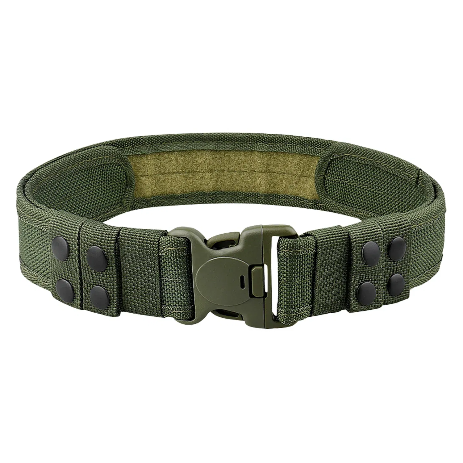Color: green, Belt Length: 130cm - 1pc Quick Release Tactical Belt for Men Fashion Style Combat Belt for Outdoor Activities and Fishing