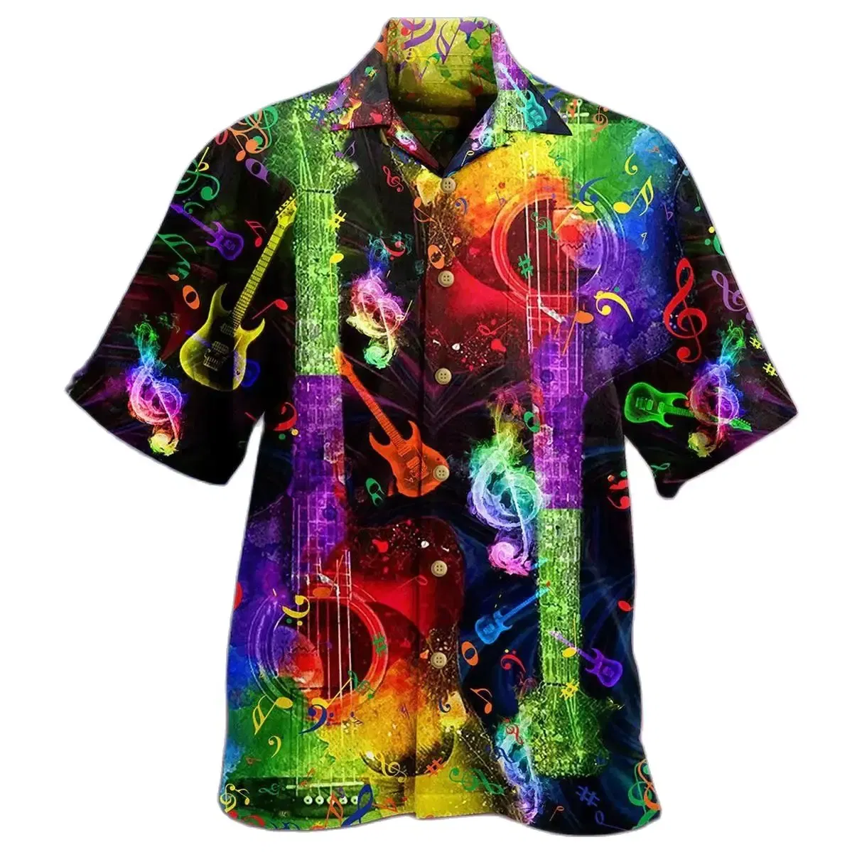 Color: army green, Size: S - 2023 Men's Hawaiian Shirts Party Beer Harajuku Oversized Shirt Fashion Printed Short-sleeved Beach Top Tee Men's Clothing Camisa