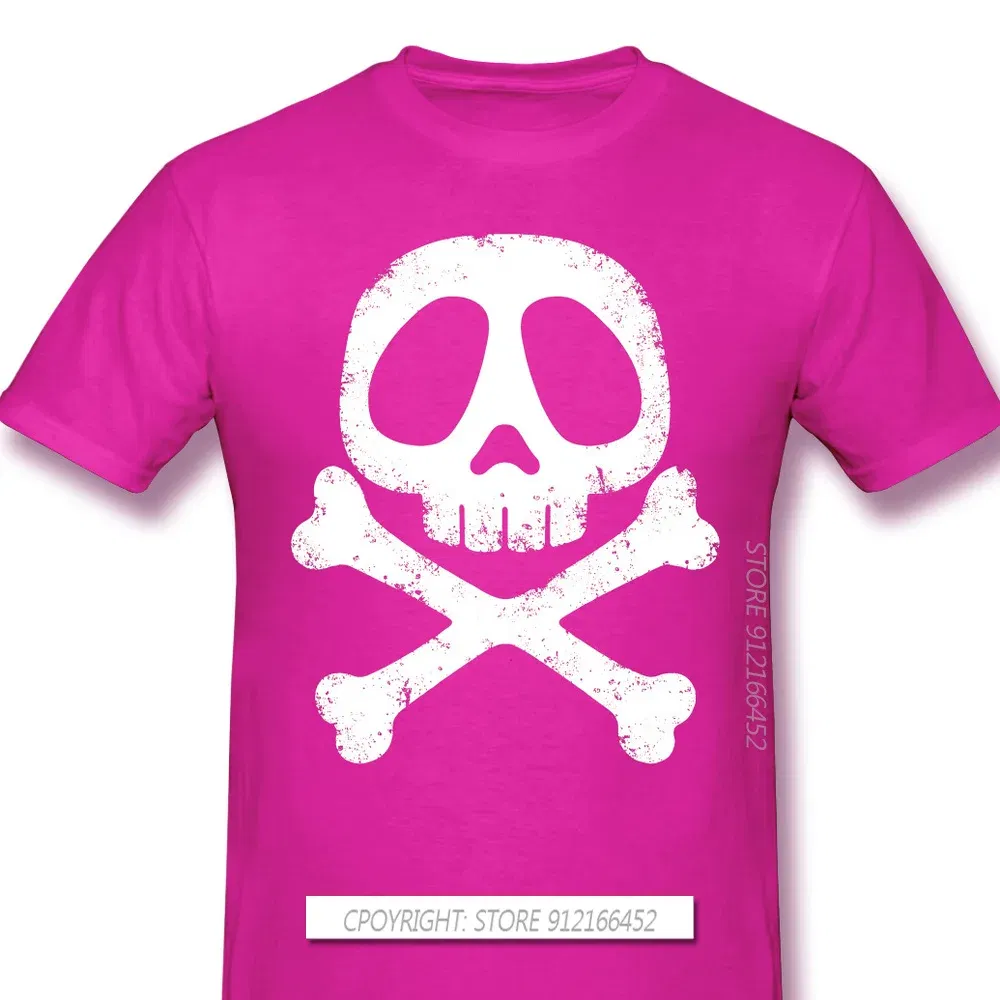 Color: Fuchsia, Size: S - Cool Black TShirt Space Pirate Captain Harlock Arcadia Kei Yuki Anime Homme T-Shirts Tee Pure Cotton Oversize Short Sleeve