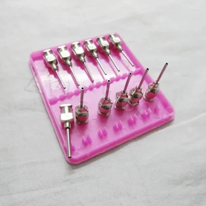 Color: indigo - Glass Syringe 1ml 2ml 5ml 10ml 20ml 30ml Syringe Metal Needle Welding Oil Container Glass Push Rod Mobile Phone Repair Tools