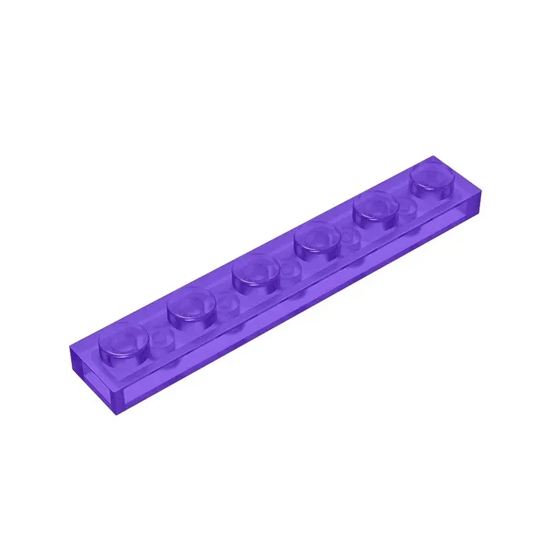 Color: black - Gobricks GDS-505 Plate 1 x 6 compatible with lego 3666 pieces of children's DIY building block Particles Plate DIY