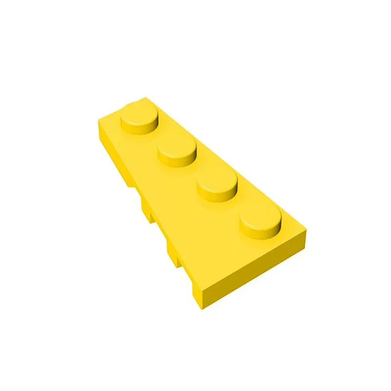 Color: Brown - BZB MOC 41770 2x4 Wedge Board (Left) High-tech Creative Technical Building Block Model Kids DIY Toy Brick Parts Best Gifts