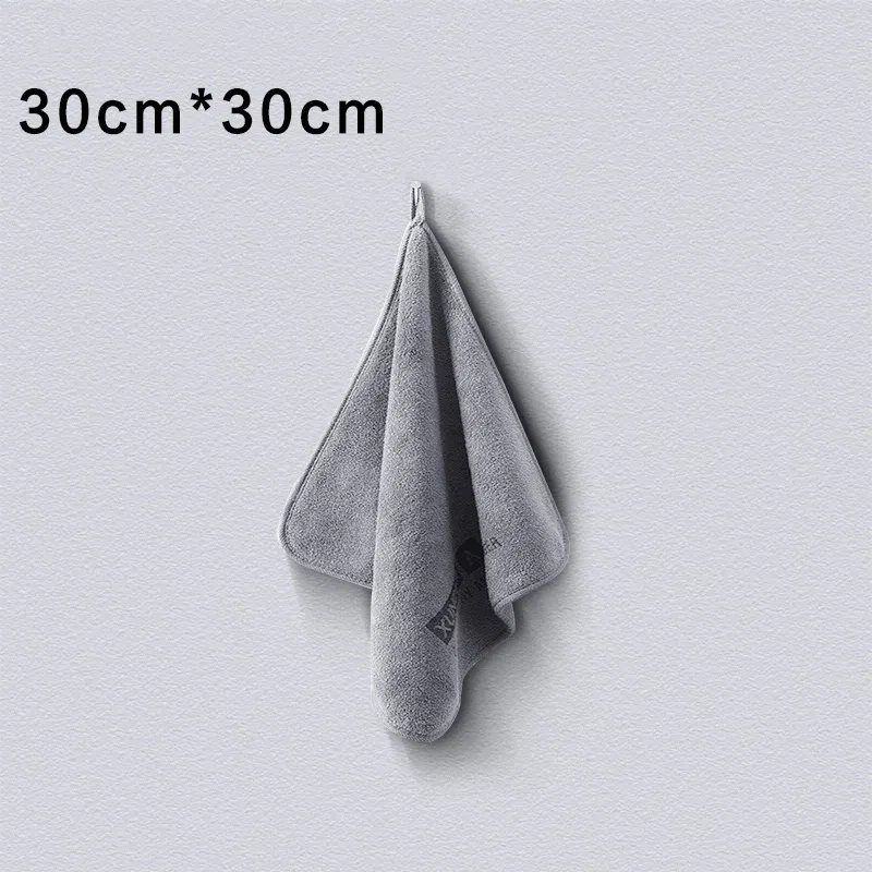 Color: black - High-end Microfiber Auto Wash Towel Car Cleaning Drying Cloth Hemming Car Care Cloth Detailing Car Wash Towel