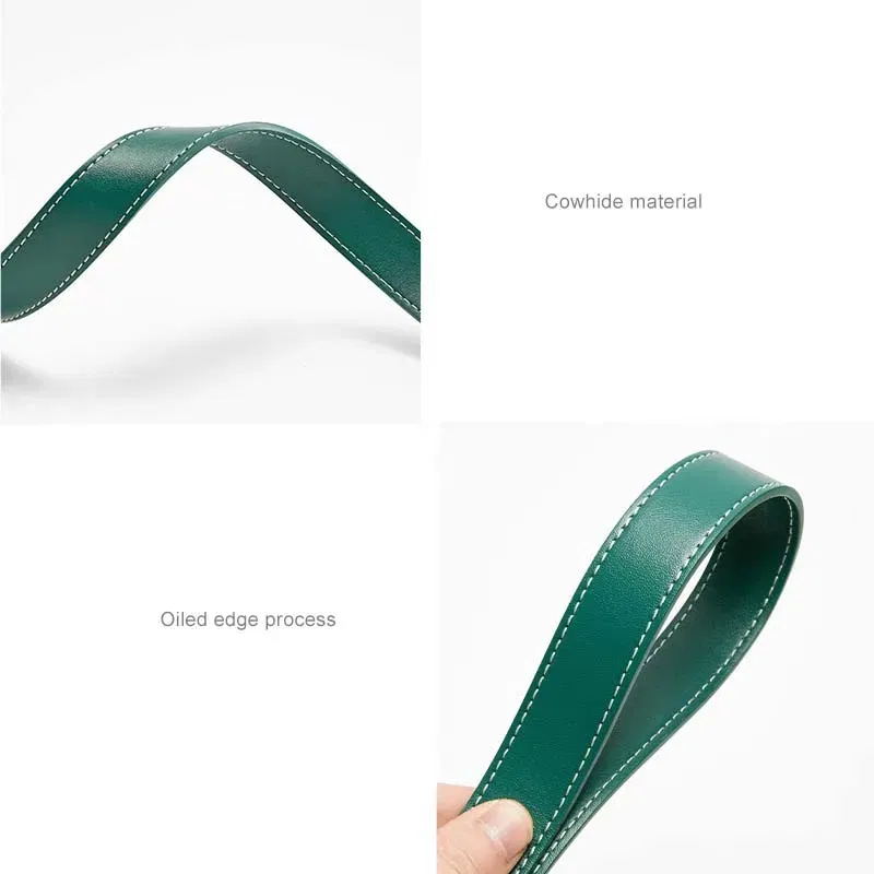 Color: Dark Grey - Bag extended shoulder strap for Goyard Bowling 25 toiletries bag handle shoulder replacement strap bag modification accessories